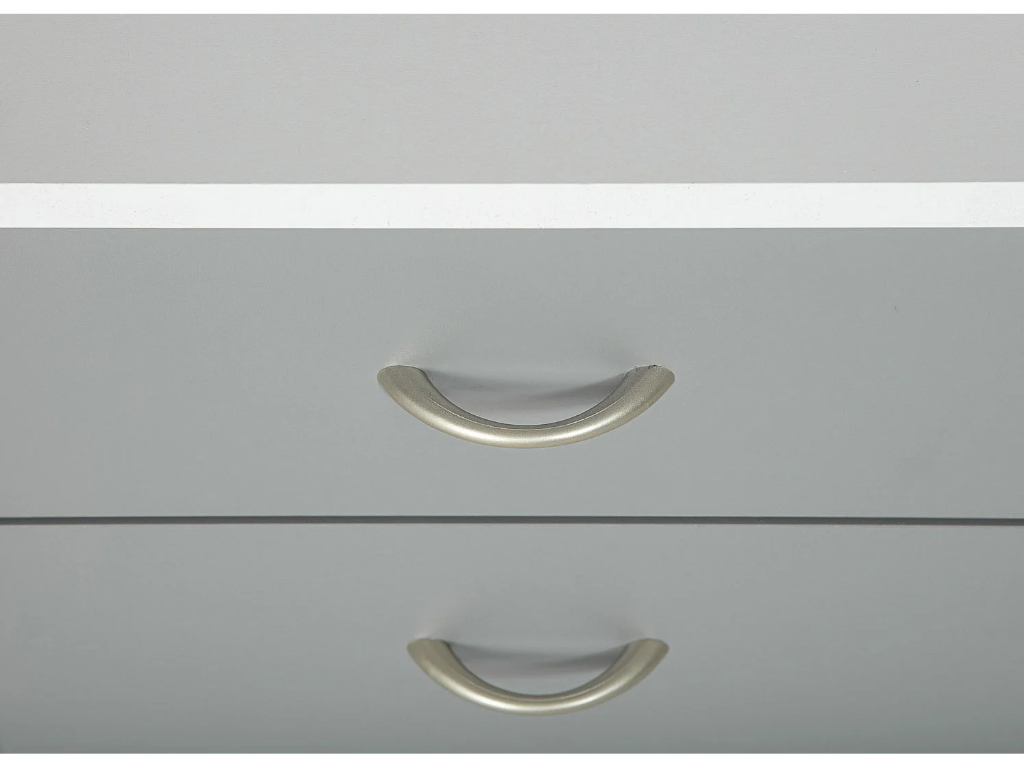 Caisson de Bureau 4 Tiroirs "Taz" 65cm Blanc & Gris