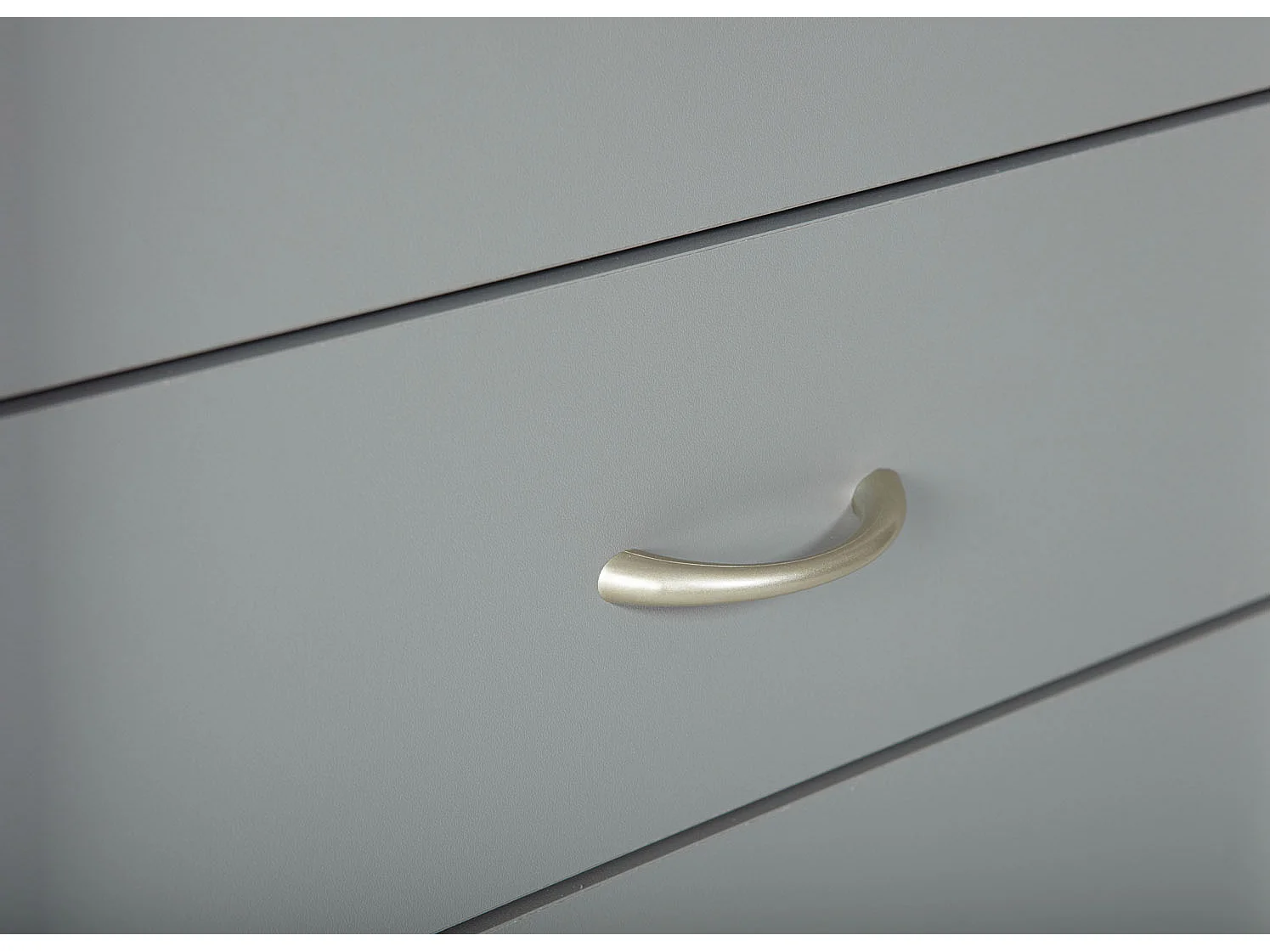 Caisson de Bureau 4 Tiroirs "Taz" 65cm Blanc & Gris