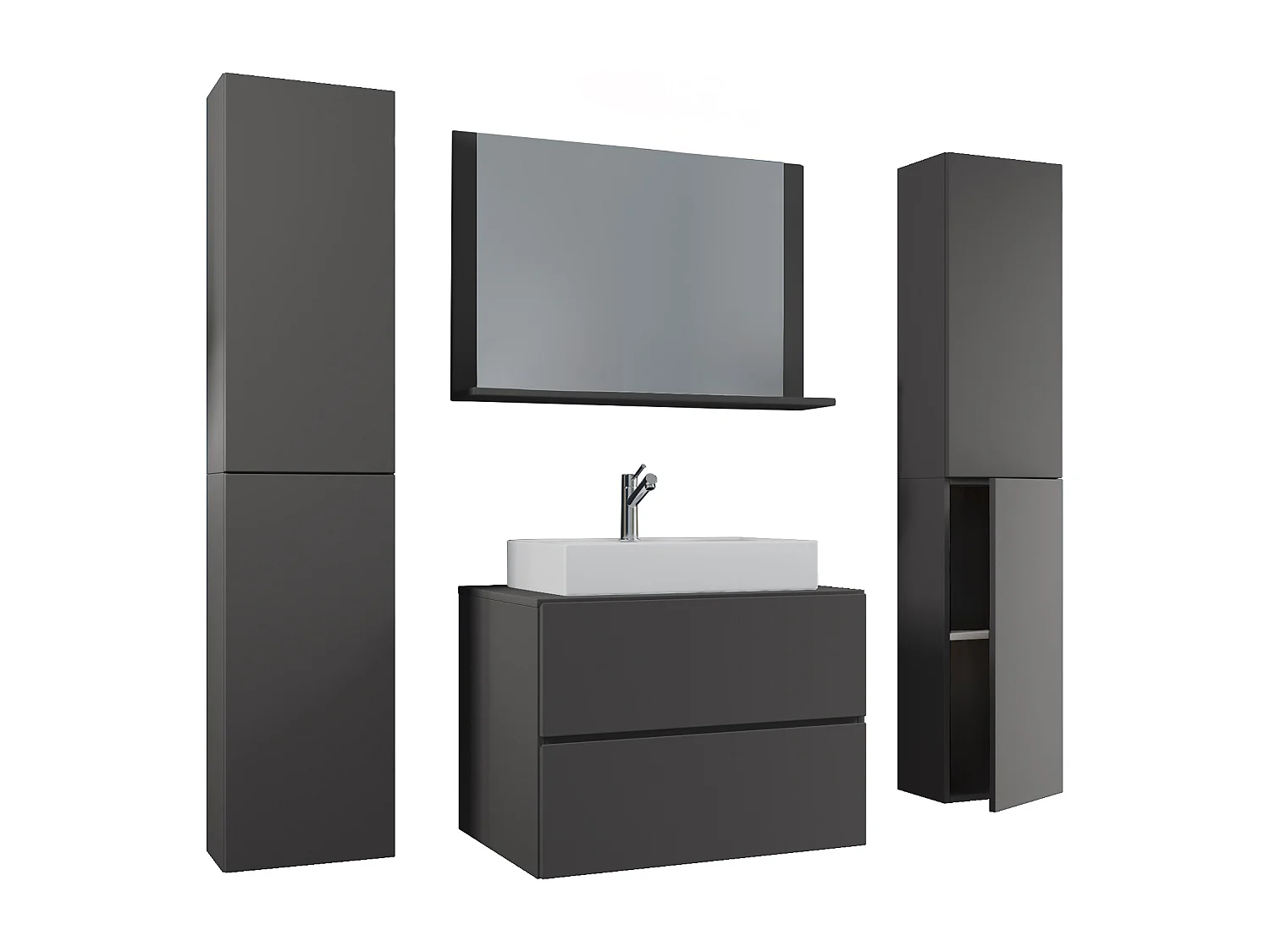 Gruppo lavabo 5 pezzi Lavabo Lendas XL