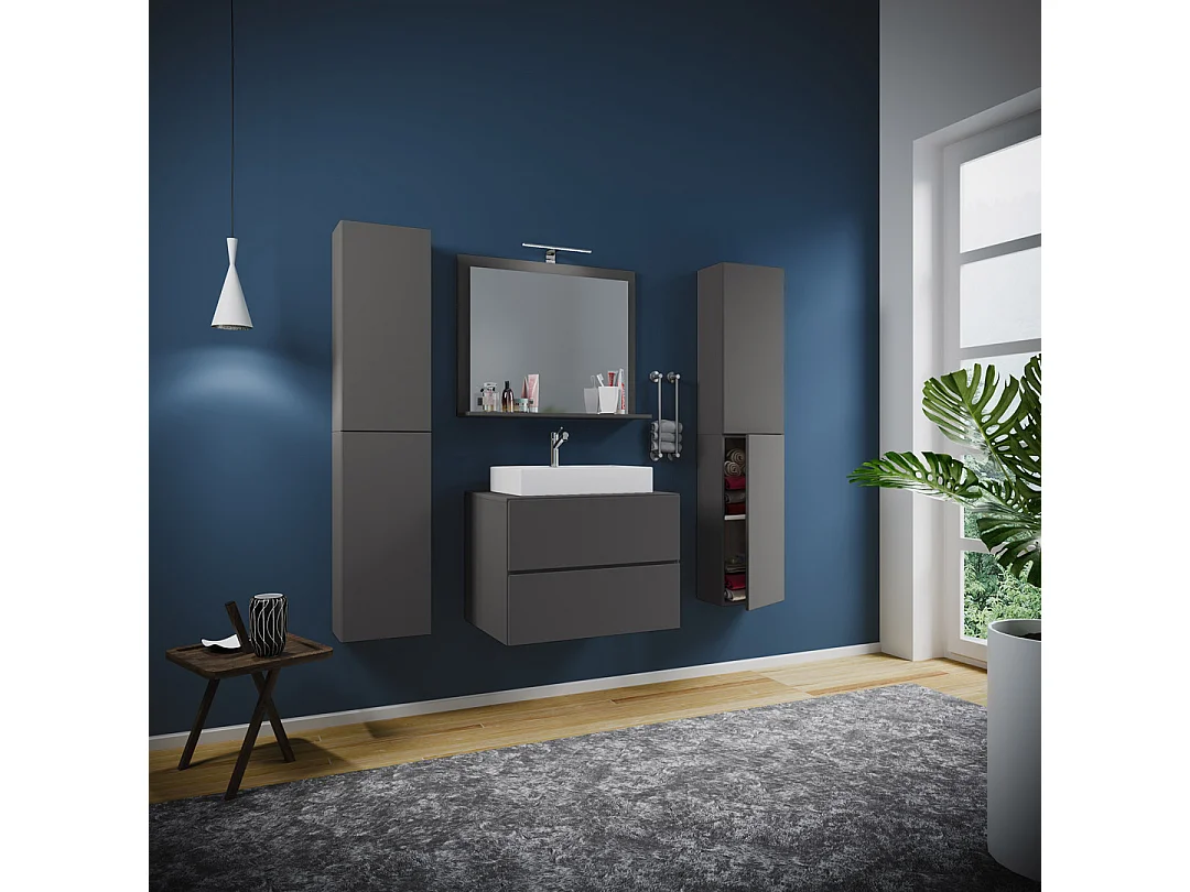Gruppo lavabo 5 pezzi Lavabo Lendas XL