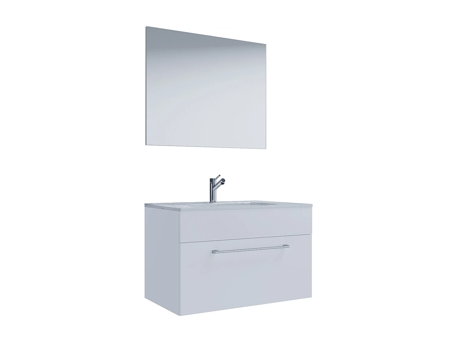 Bathroom furniture washbasin Badinos Black H. 111 x W. 60 x D. 46 cm