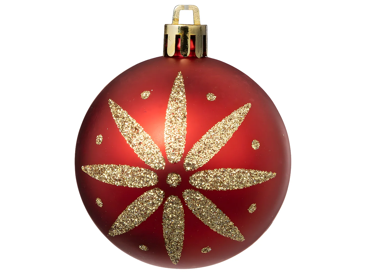 Déco de sapin Lot de 25 Boules de Noël D 6 cm - Rouge et Doré