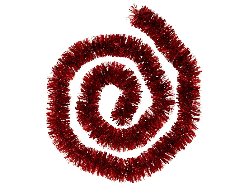 Guirlande de Noël large 10 cm Laser Rouge Longueur 3 mètres