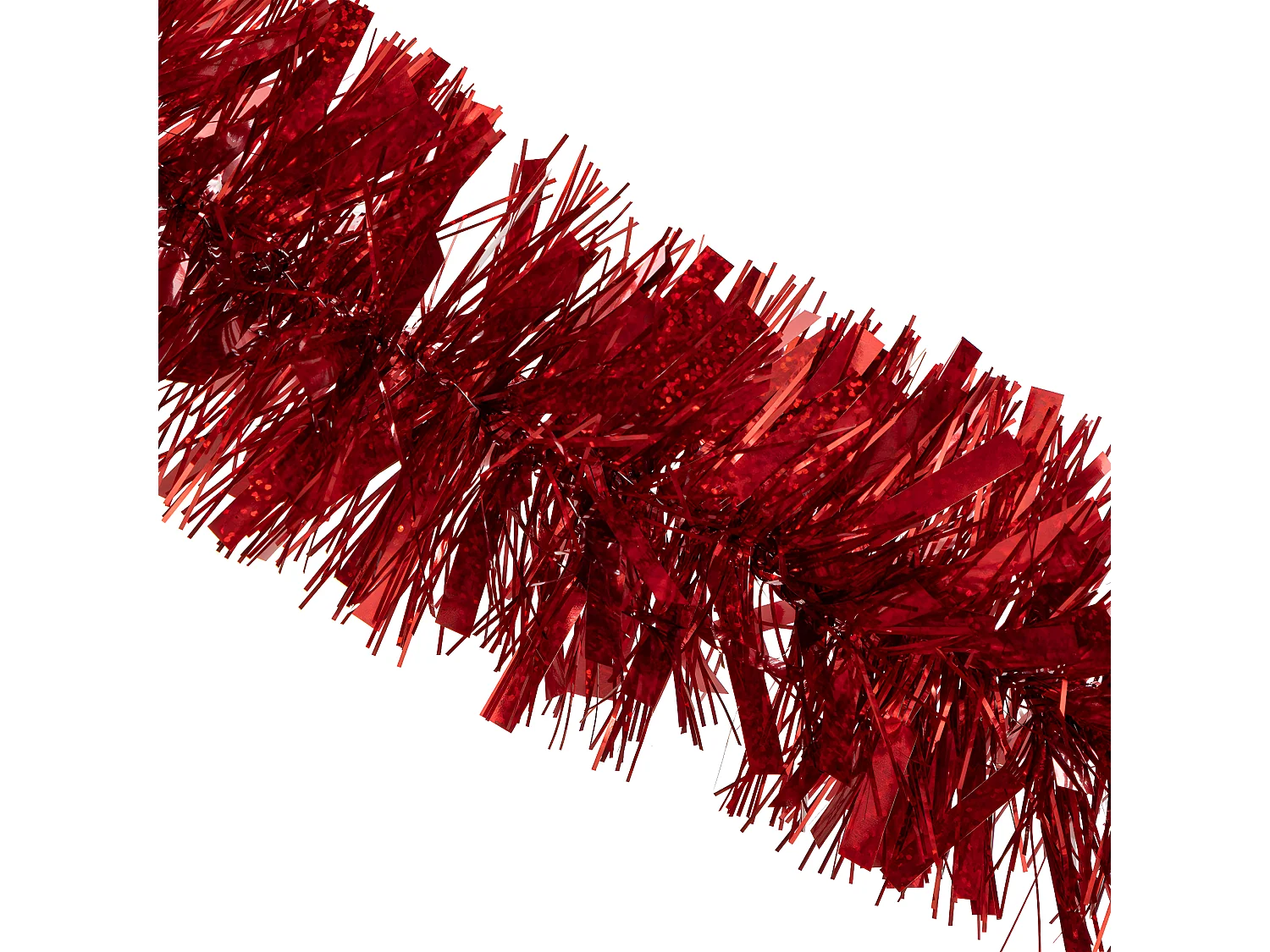 Guirlande de Noël large 10 cm Laser Rouge Longueur 3 mètres