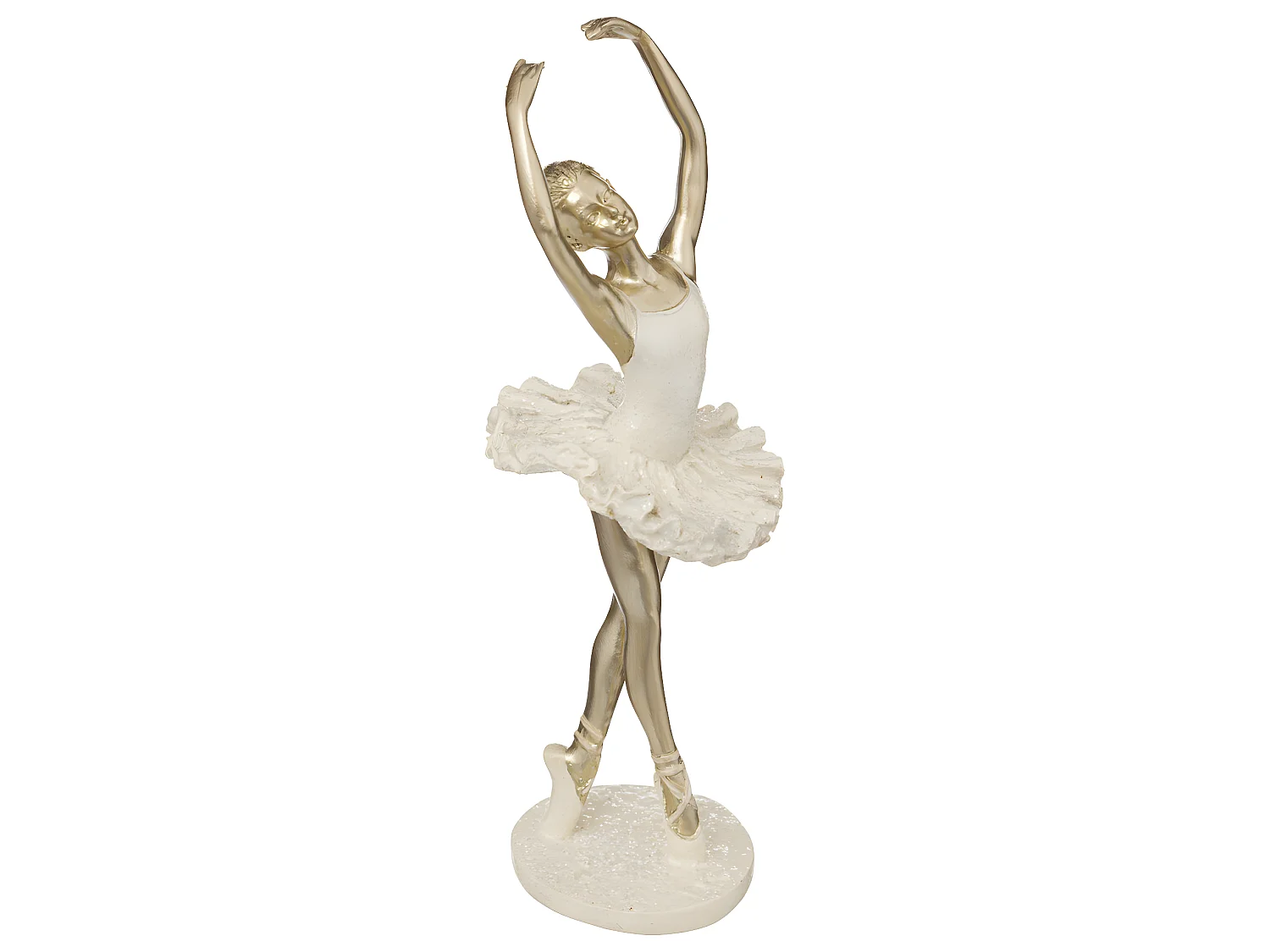 Objet déco Ballerine en résine dorée H 24.5 cm
