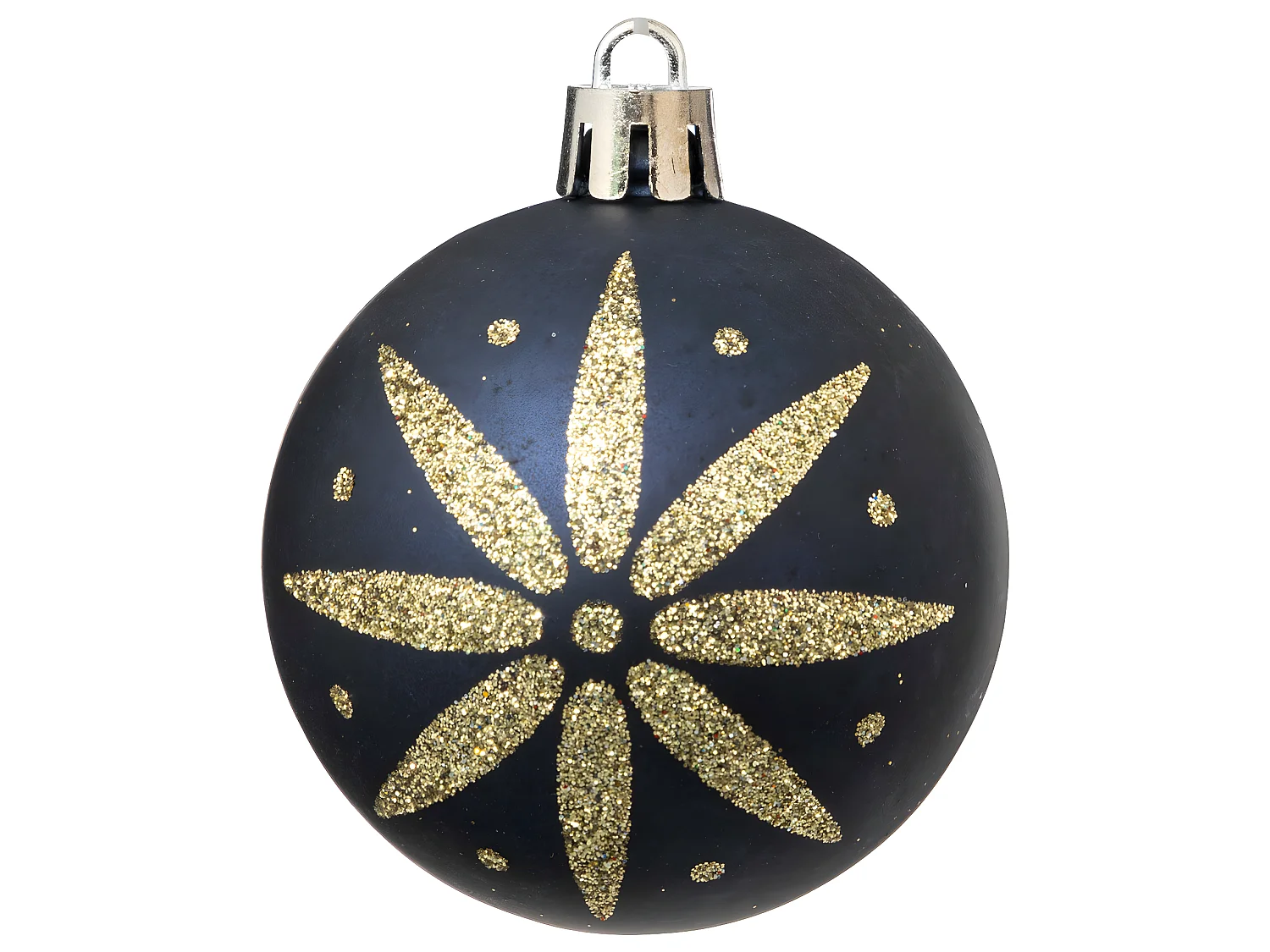 Déco de sapin Lot de 25 Boules de Noël D 6 cm - Bleu et Or