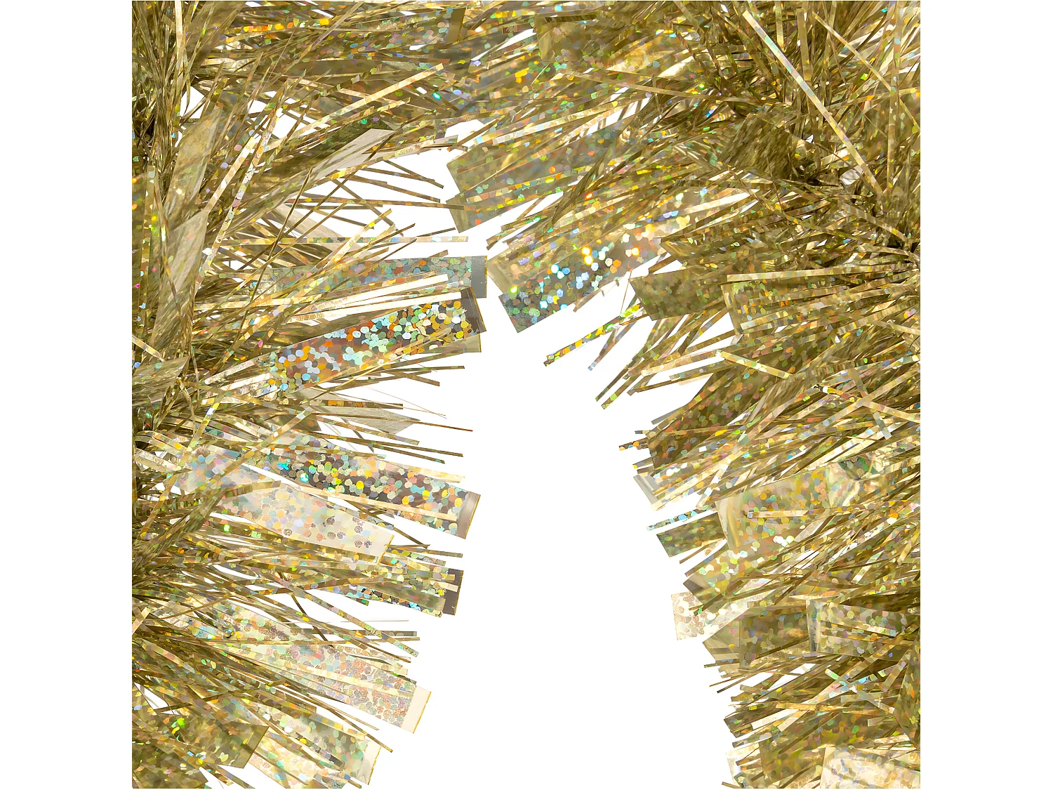 Guirlande de Noël large 10 cm Laser OR Longueur 3 mètres