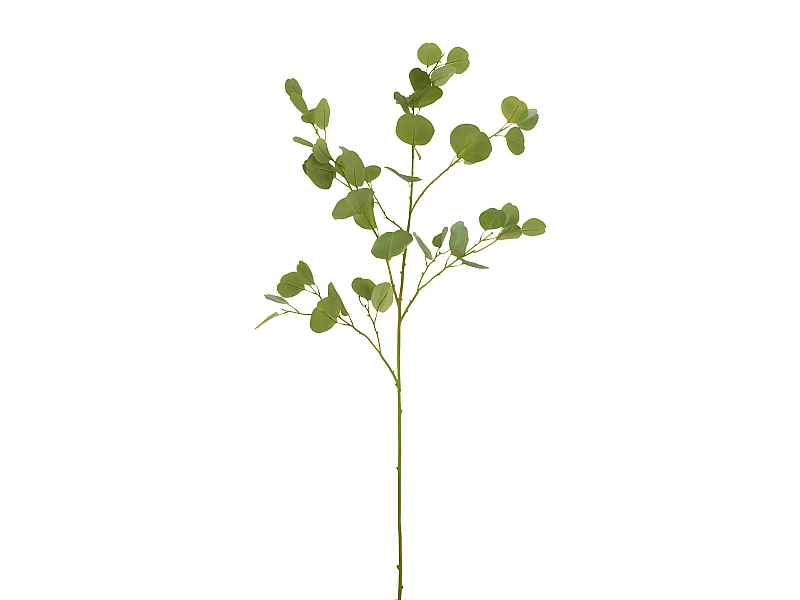 Ramo di eucalipto in tessuto verde 28x9x138 cm