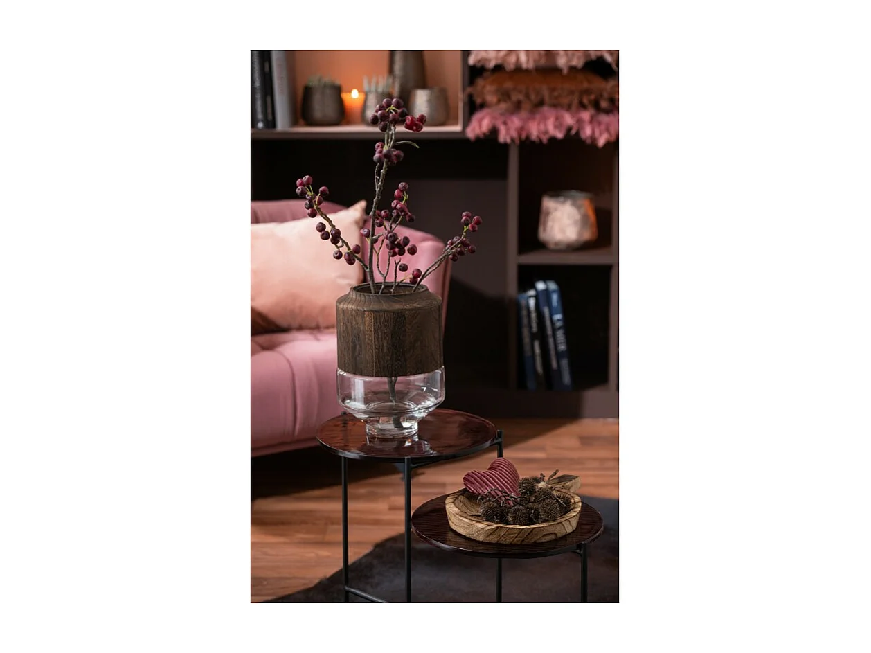 Rama bayas finas plástico rojo/verde Alt. 130 cm