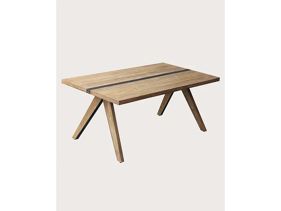 Bandung - Table repas en teck massif