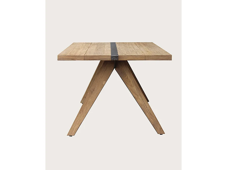 Bandung - Table repas en teck massif