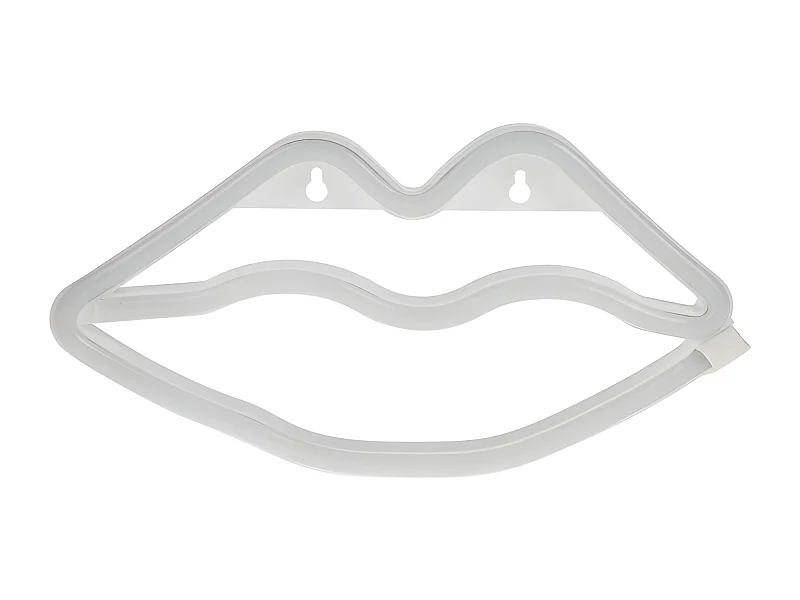 Néon mural à piles Bouche rouge Ostaria