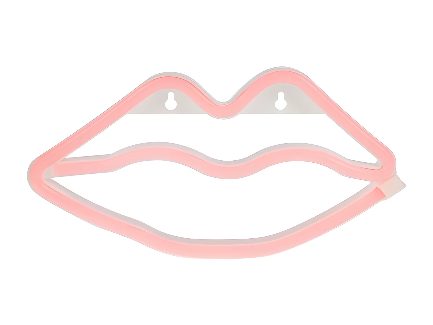 Néon mural à piles Bouche rouge Ostaria