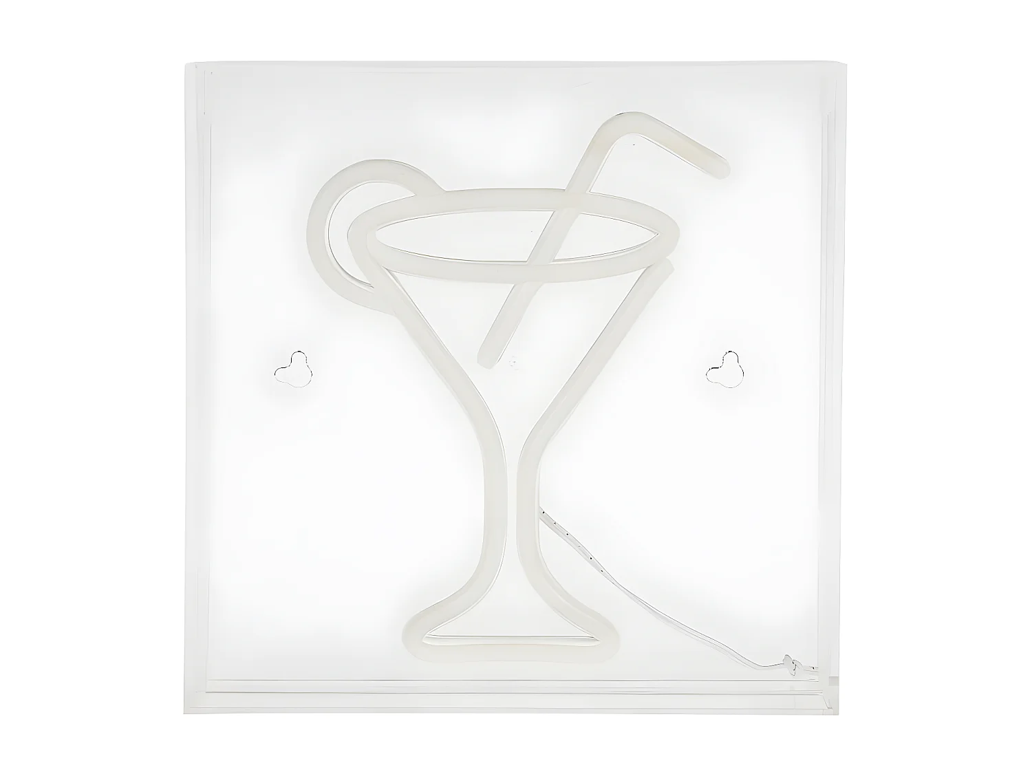 Néon mural USB Verre cocktail Ostaria