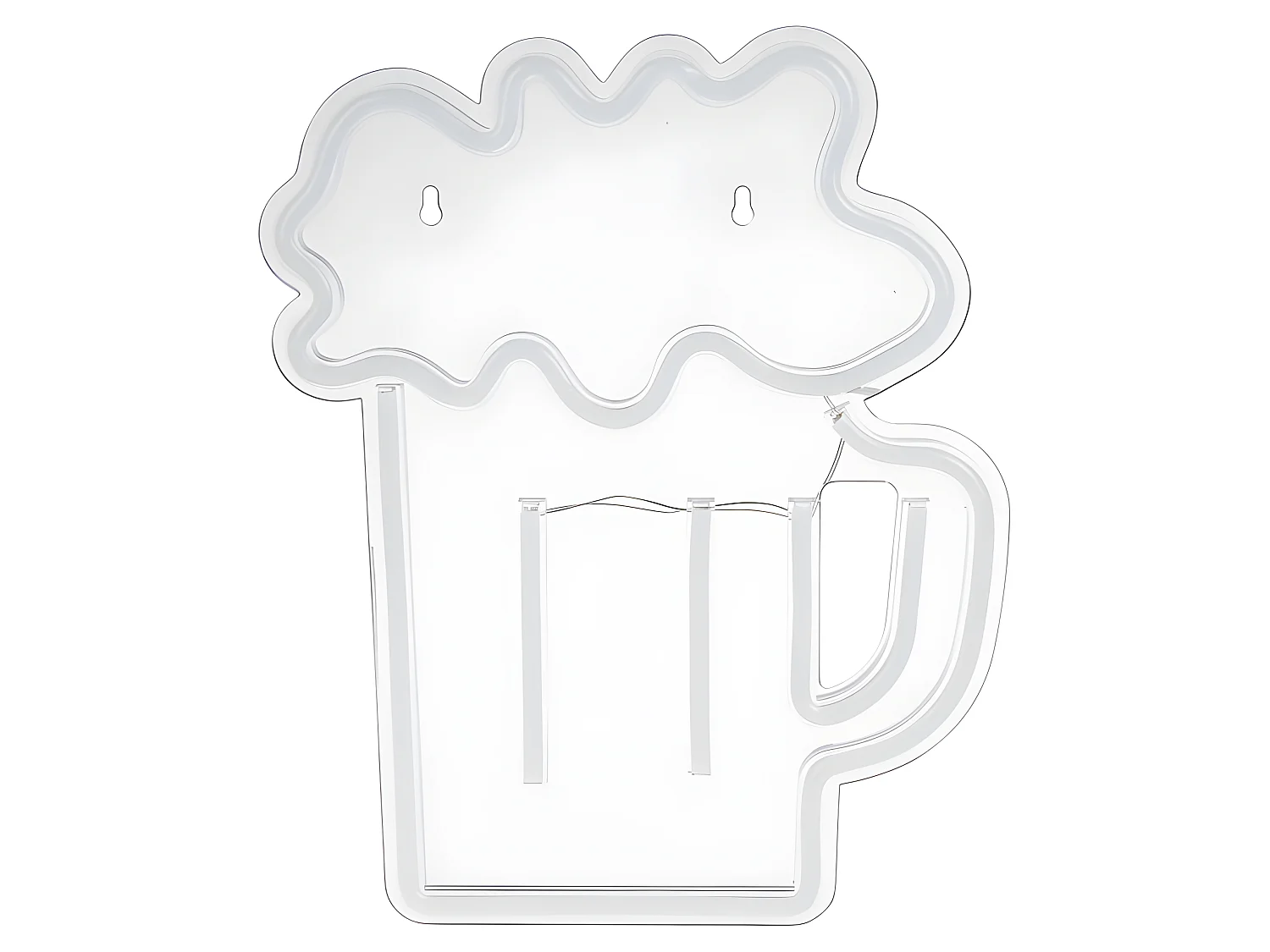 Néon mural USB Chope de bière Ostaria