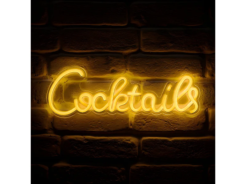 Néon mural USB Cocktails Ostaria