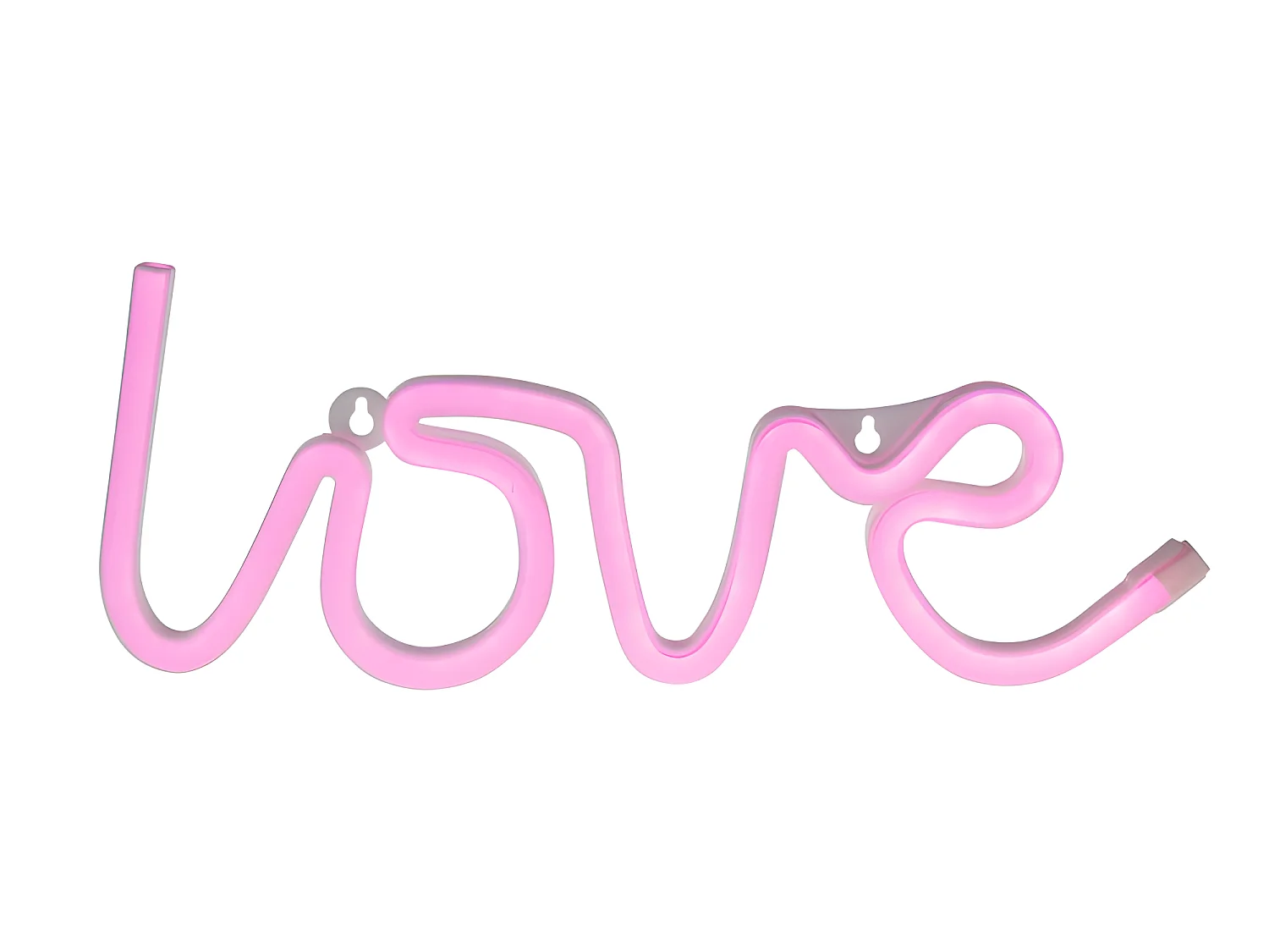 Néon mural à piles Love rose Ostaria