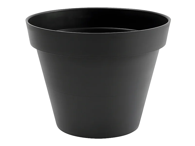 Pot de fleur rond Toscane Ø 80 x H.66 cm - Anthracite - Eda