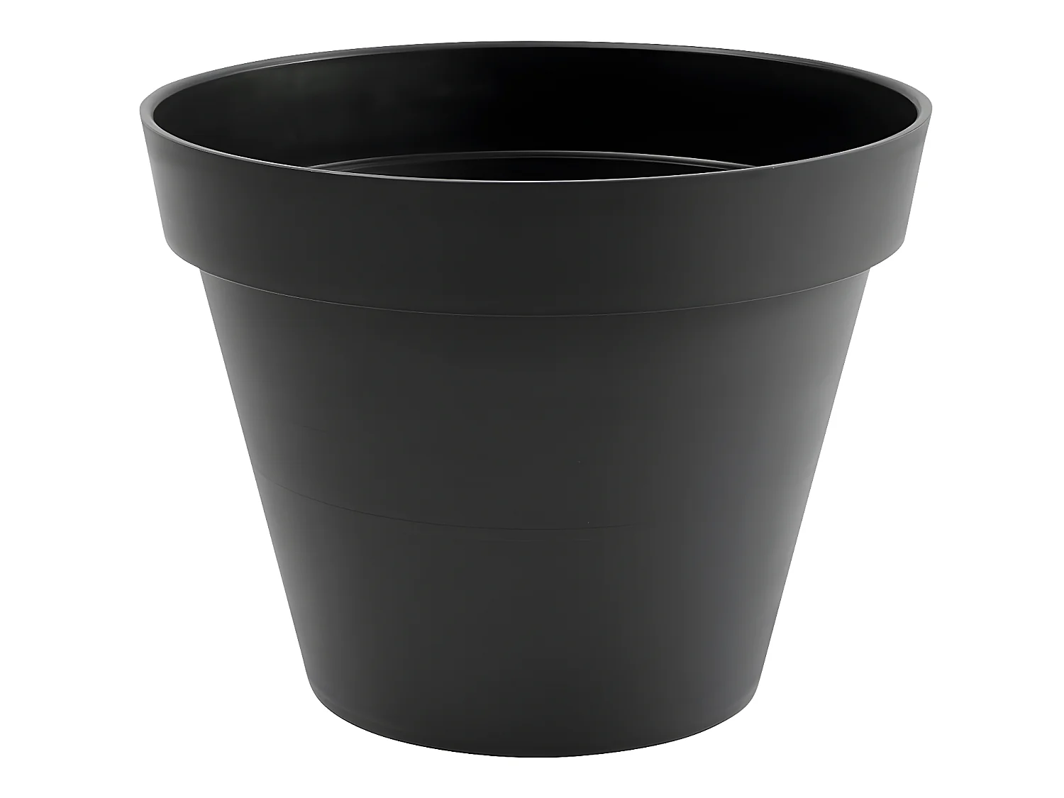Pot de fleur rond Toscane Ø 80 x H.66 cm - Anthracite - Eda