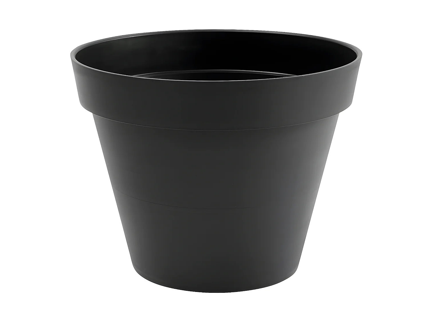 Pot de fleur rond Toscane Ø 80 x H.66 cm - Anthracite - Eda