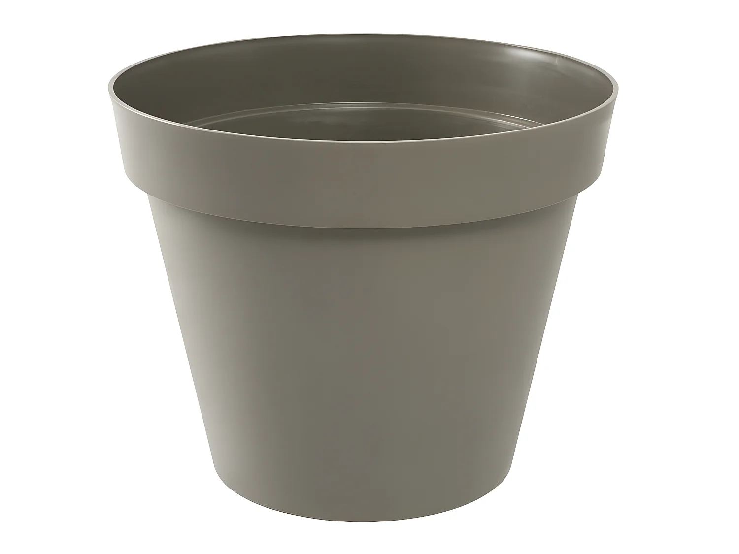 Pot de fleur rond Toscane Ø 80 x H.66 cm - Taupe - Eda