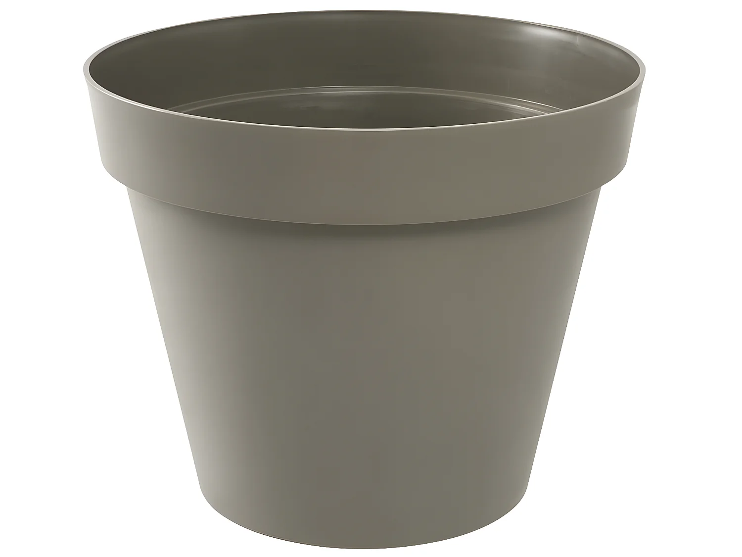 Pot de fleur rond Toscane Ø 80 x H.66 cm - Taupe - Eda