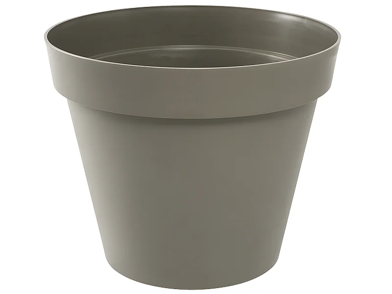 Pot de fleur rond Toscane Ø 80 x H.66 cm - Taupe - Eda