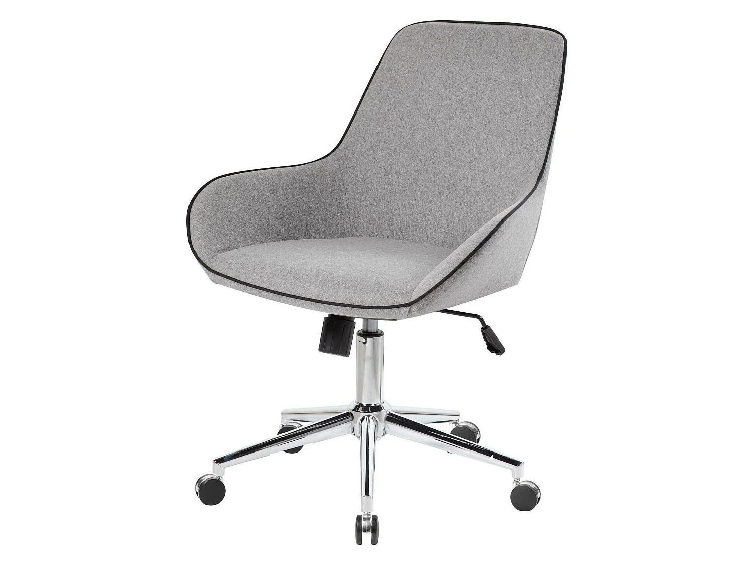 Sedia con Ruote Darwin, Regolabile, Grigio, Poltrona da Ufficio