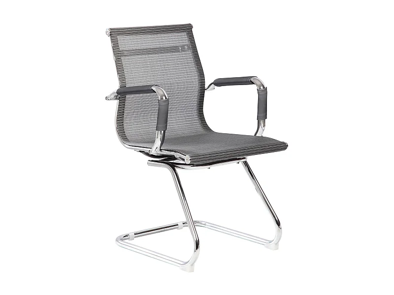 Chaise de bureau Dgoldon, Chaises de salle d'attente de bureau avec accoudoirs, Chaise de salle d'attente ergonomique, 62x54h89 cm, Gris