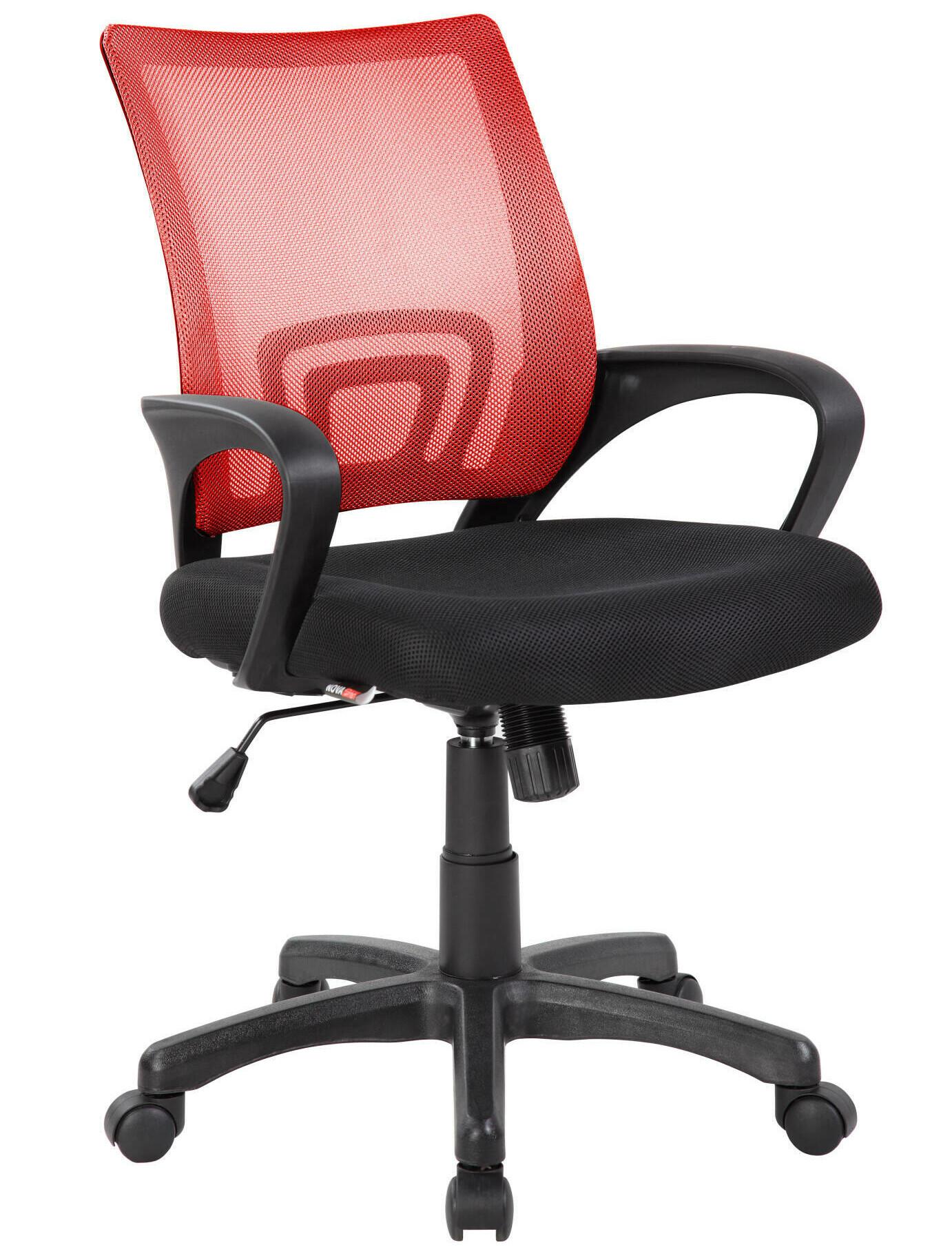 Sedia da ufficio Dlazeti, Sedia operativa da ufficio, Seduta ergonomica da  ufficio, 49x43h81/93 cm, Nero