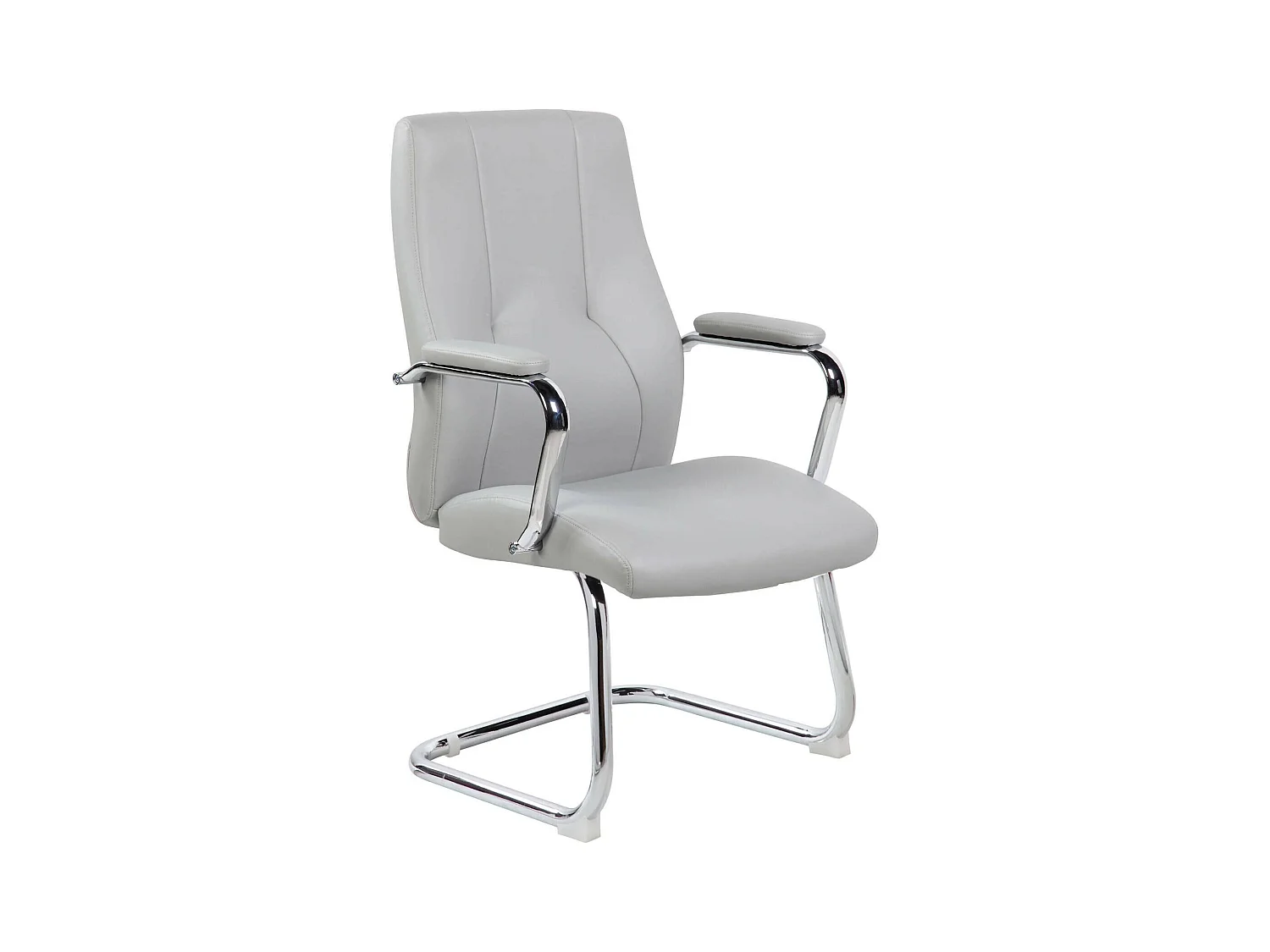 Chaise de bureau Dmoncin, Chaise de salle d'attente avec accoudoirs, Chaise de salle d'attente ergonomique, 61x58h101 cm, Gris