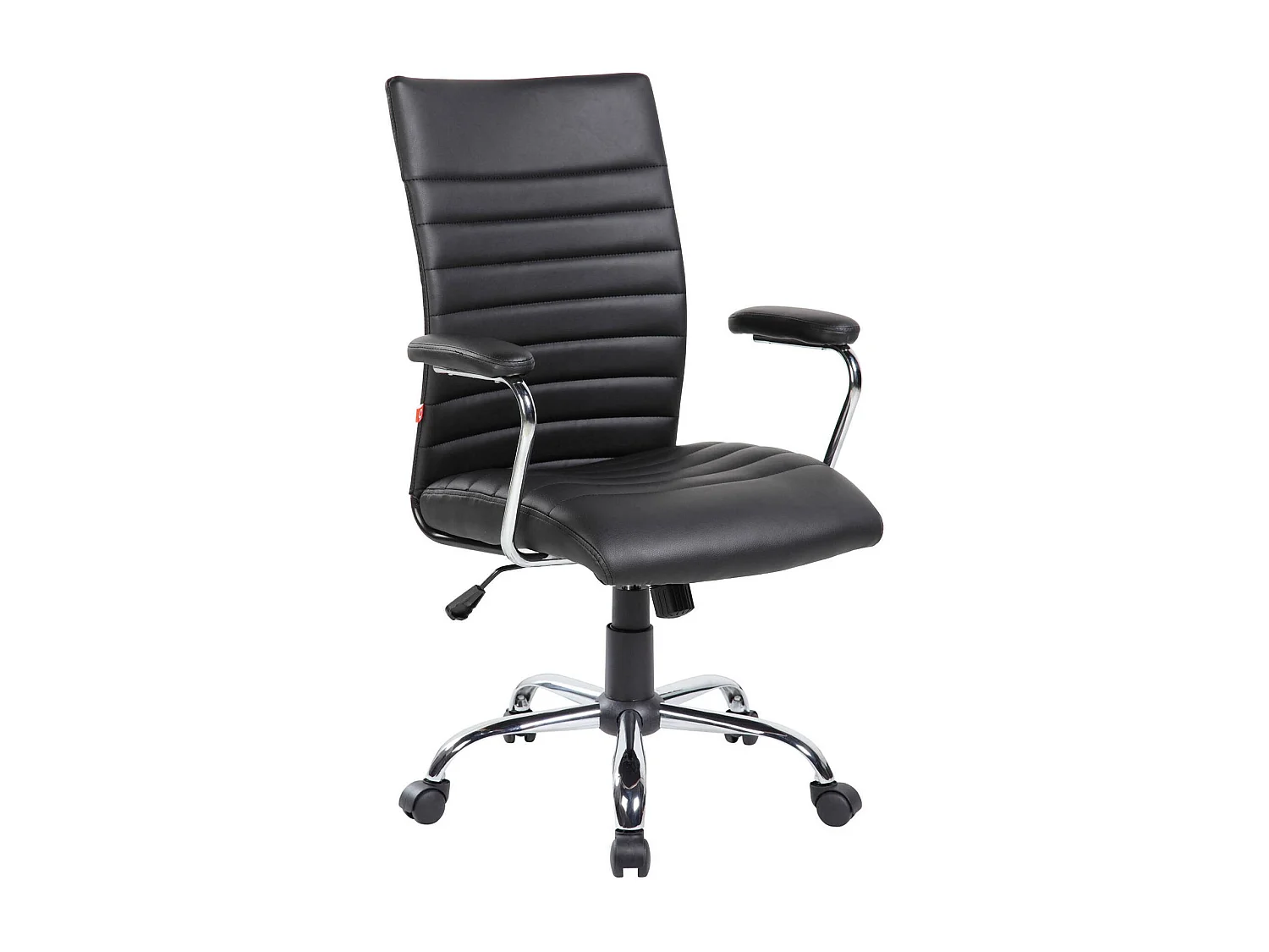 Chaise de bureau Doliveri, Chaise de direction avec accoudoirs, Chaise de bureau ergonomique, 57x59h100/109 cm, Noir