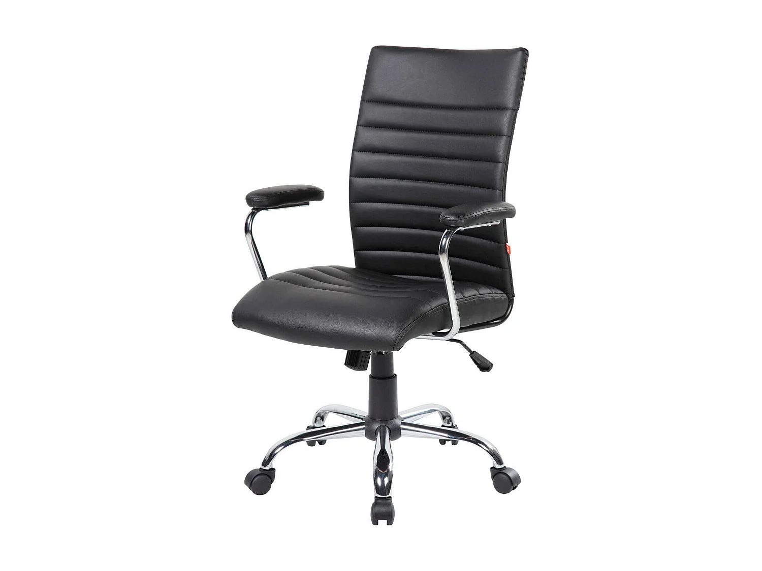 Chaise de bureau Doliveri, Chaise de direction avec accoudoirs, Chaise de bureau ergonomique, 57x59h100/109 cm, Noir