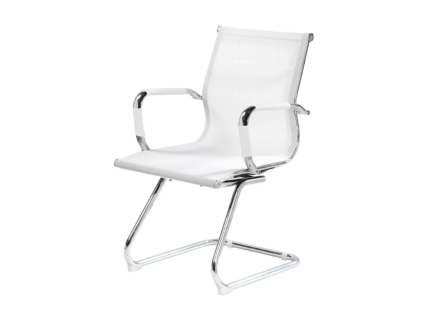 Chaise de bureau Dgoldon, Chaises de salle d'attente de bureau avec accoudoirs, Chaise de salle d'attente ergonomique, 62x54h89 cm, Blanc
