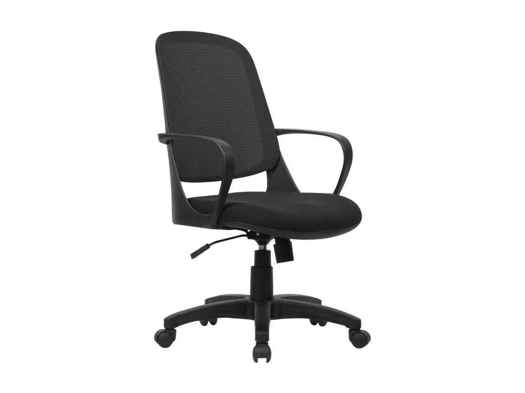 Kauf Unique Bürostuhl Dbink, Mesh-Arbeitsstuhl mit Armlehnen, Ergonomischer Bürositz, 61x60h99/108 cm, Schwarz