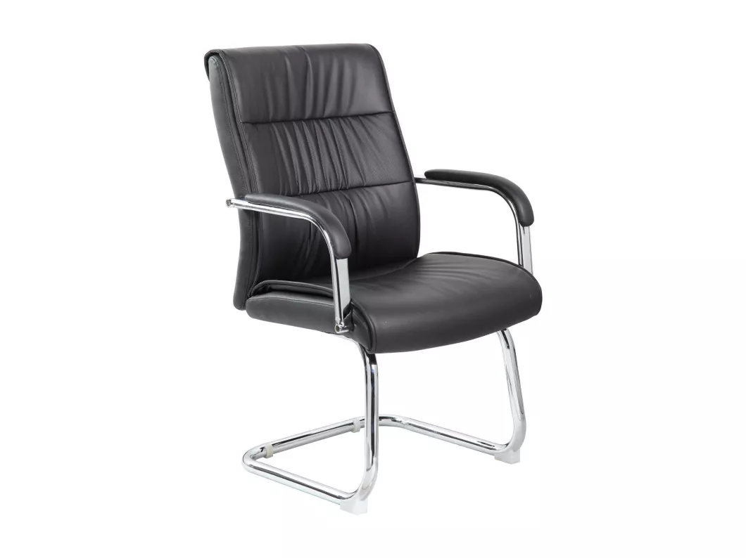 Kauf Unique Bürostuhl Dmolina, Wartezimmerstühle mit Armlehnen für Büro, Ergonomischer Wartestuhl, 66x59h98 cm, Schwarz