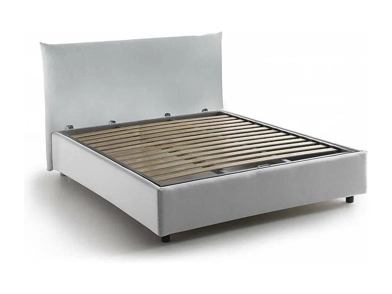 Talamo Italia - Letto piazza e mezza Amorino, adatto per materasso Cm 120x190, Bianco