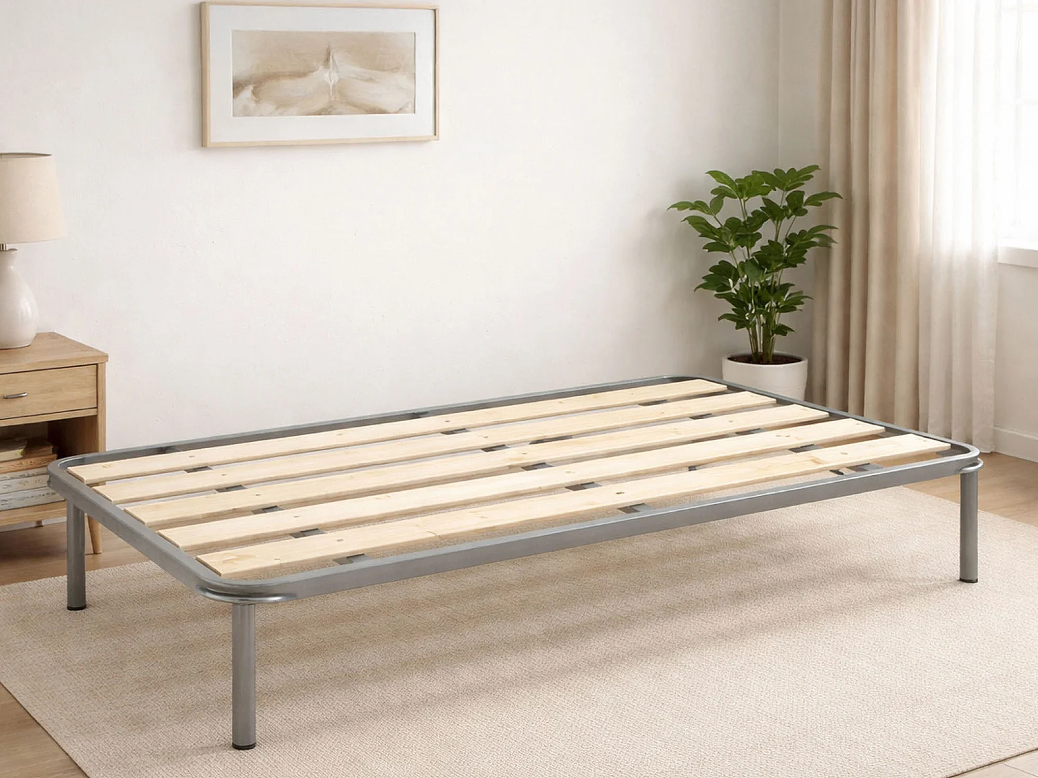 Sommier simple Dgregg, Sommier orthopédique à lattes rabotées, 100% Made in Italy, 80x190h 31 cm