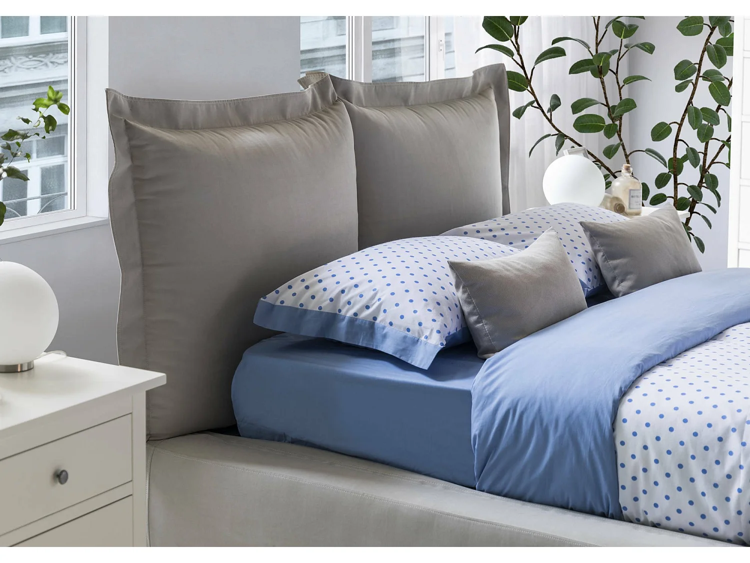 Lit double Dbonn, Lit coffre avec revêtement en tissu, 100% Made in Italy, Ouverture frontale, adapté pour matelas 160x190 cm, Gris