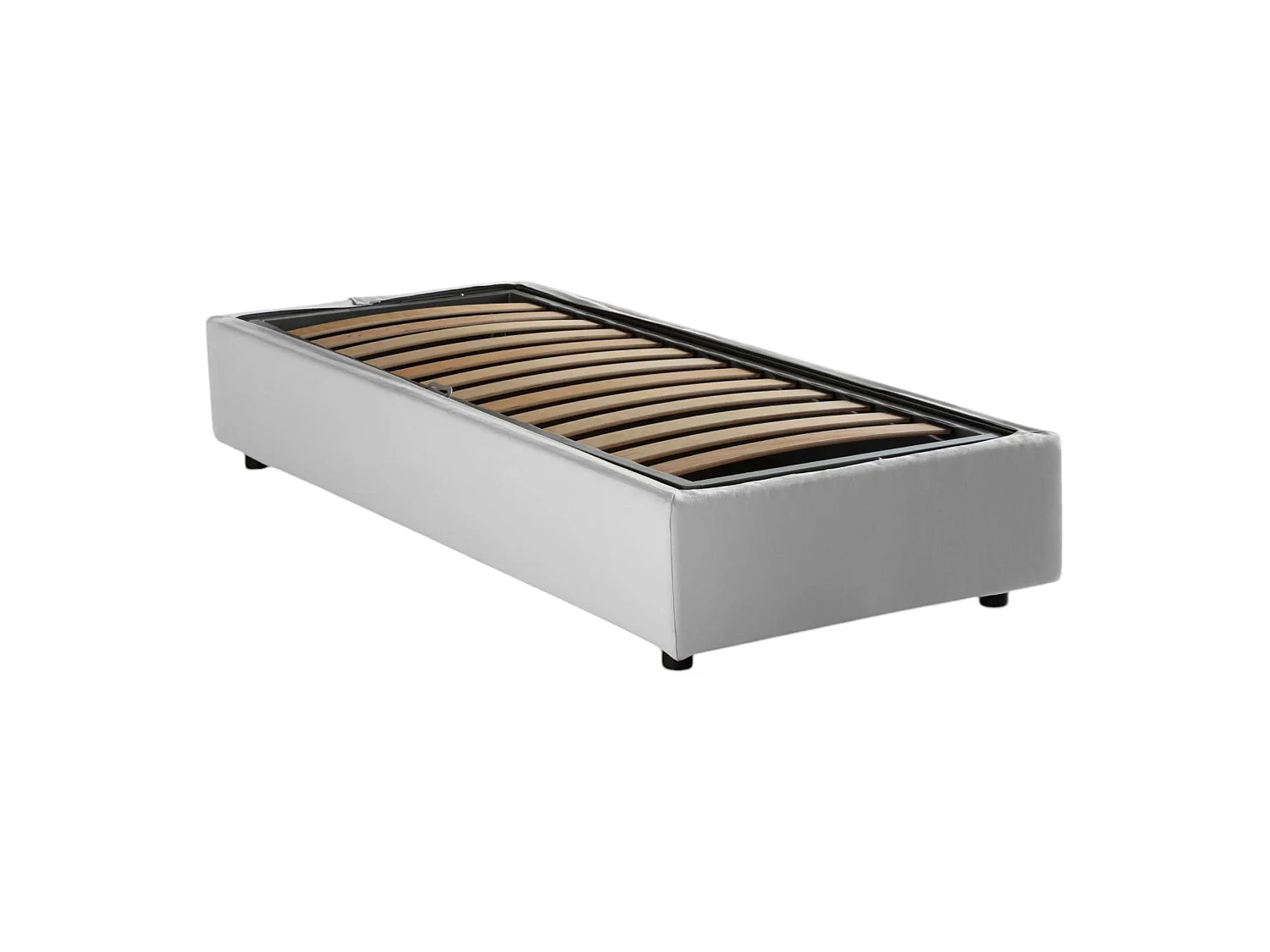 Letto Singolo Abbi, Materasso Incluso Made in Italy, 95x205 cm Bianco