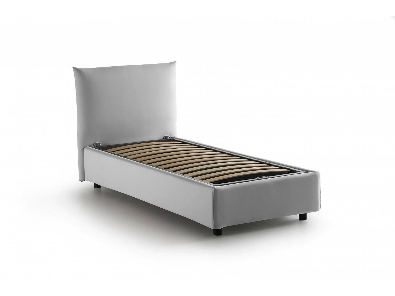 Talamo Italia - Letto singolo Ippolito, adatto per materasso Cm 80x190, Bianco