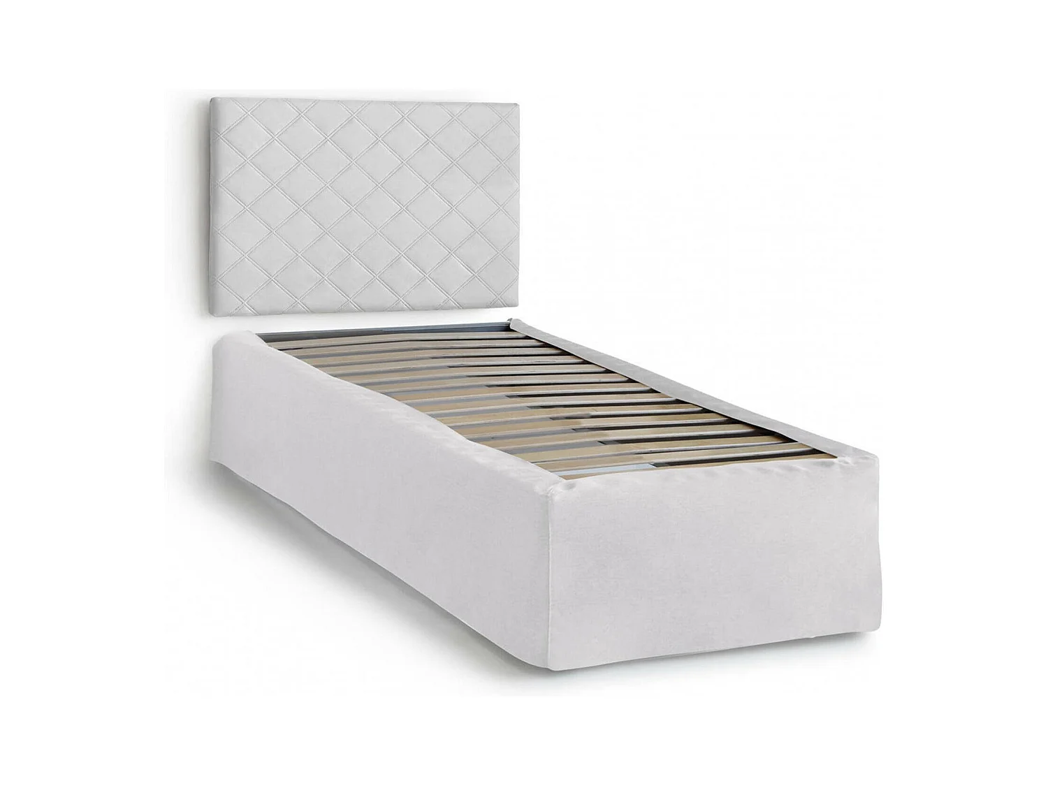 Talamo Italia - Letto singolo Accu, per materasso da Cm 80x190, Bianco
