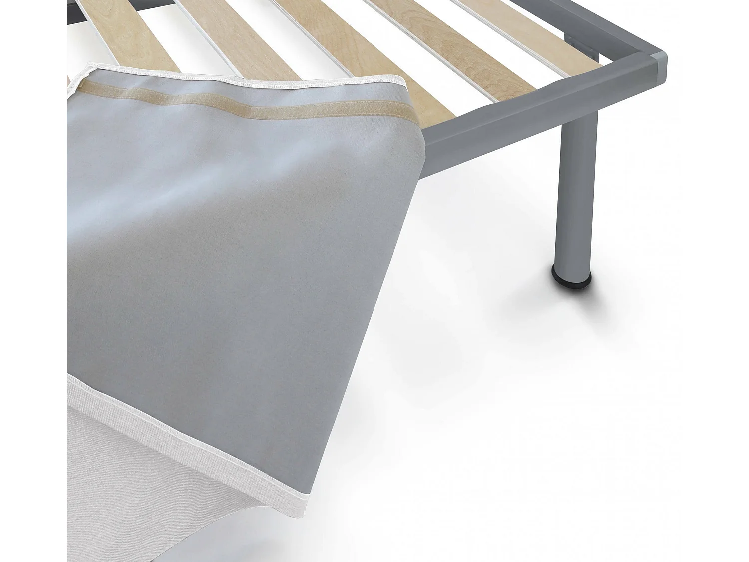 Letto Singolo Accu, Sfoderabile Made in Italy, 5x90 cm Bianco