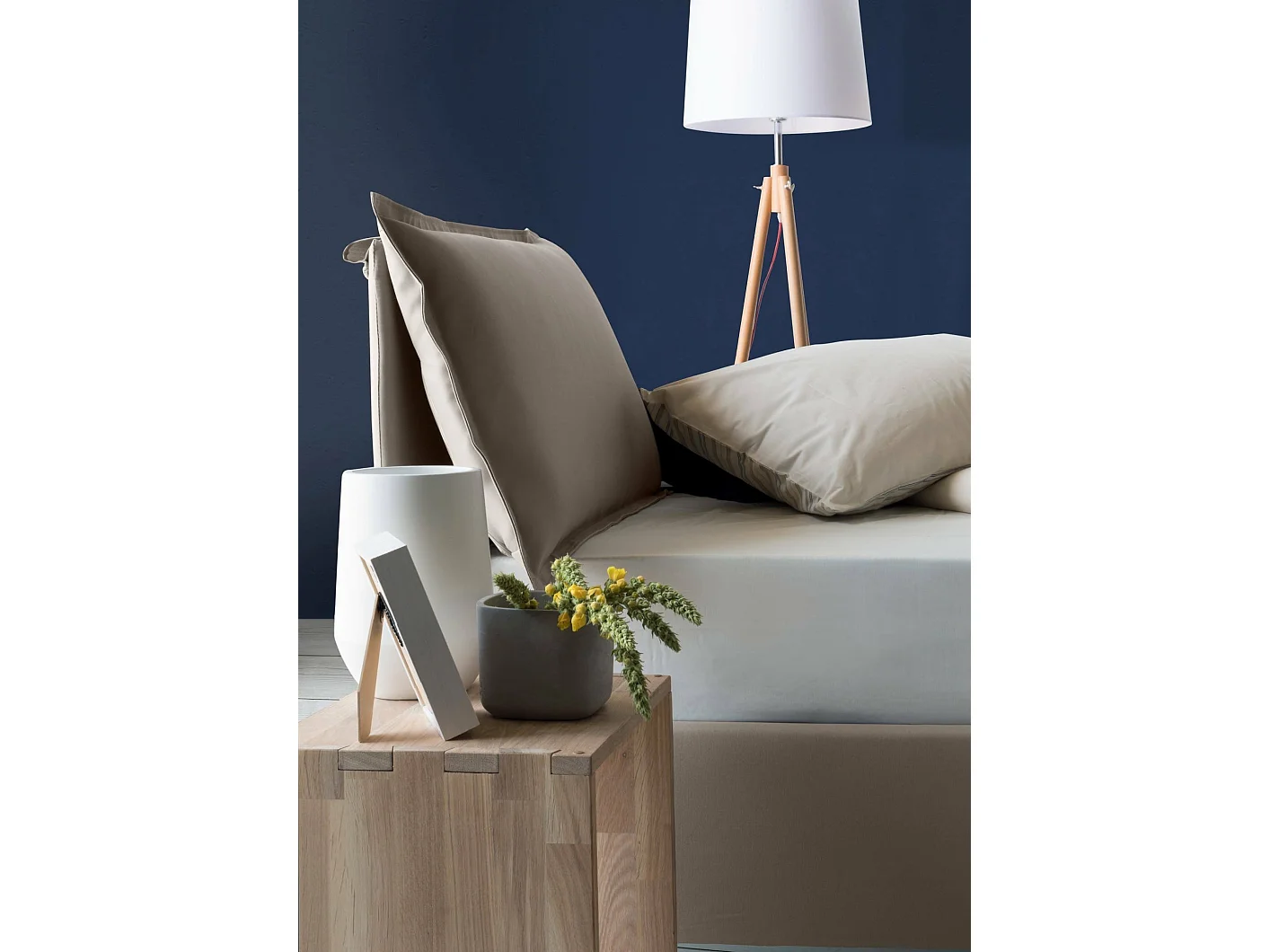 Lit simple Daugust, Lit coffre avec revêtement en tissu, 100% Made in Italy, Ouverture frontale, avec matelas 80x190 cm inclus, Taupe