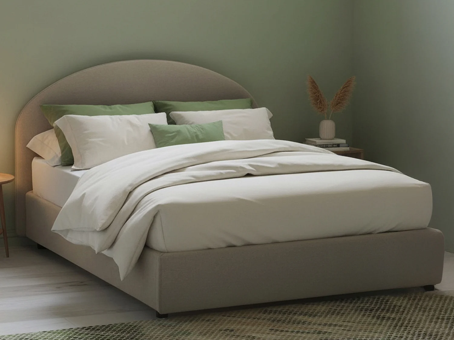 Dbijo tweepersoonsbed, opbergbed met eco-lederen bekleding, 100% Made in Italy, opening aan de voorkant, geschikt voor matras 120x190 cm, duifgrijs