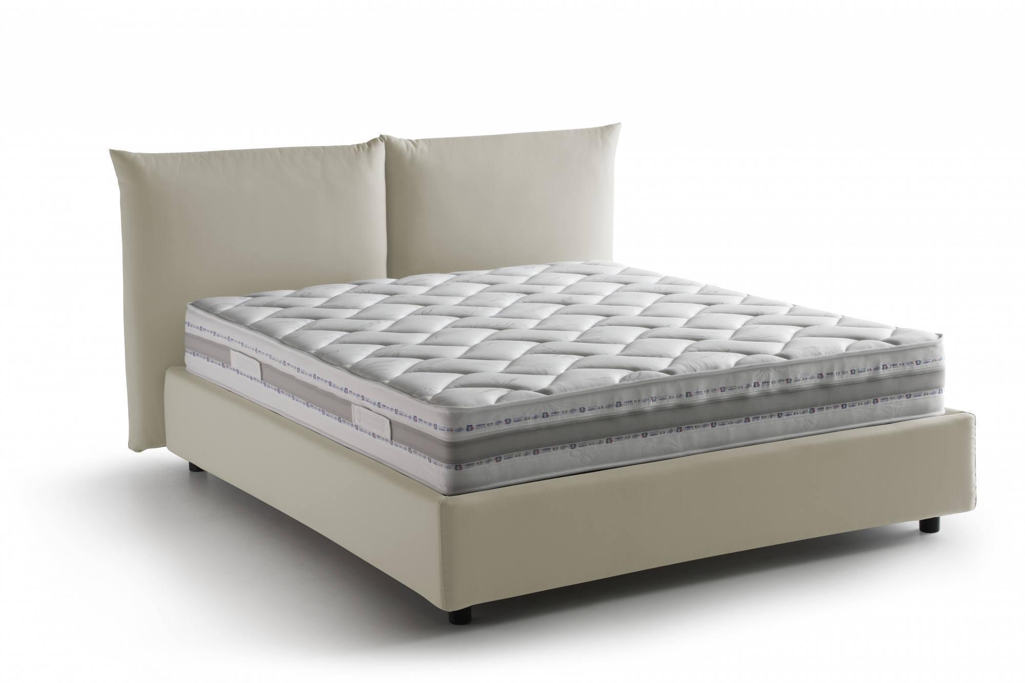 Cama matrimonial Dbiand, Cama contenedor con funda extraíble con