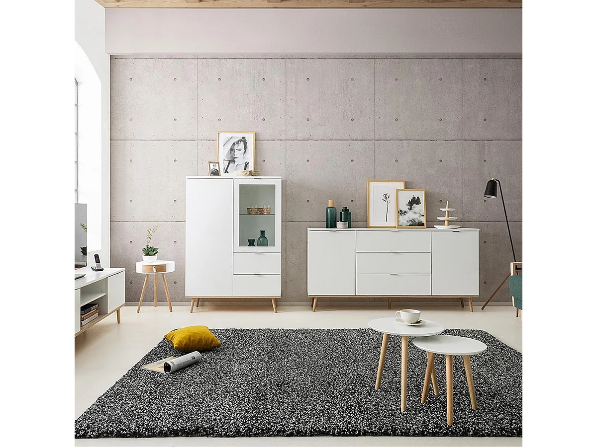 Buffet 2 Portes 3 Tiroirs L180 cm - COPENHAGUE