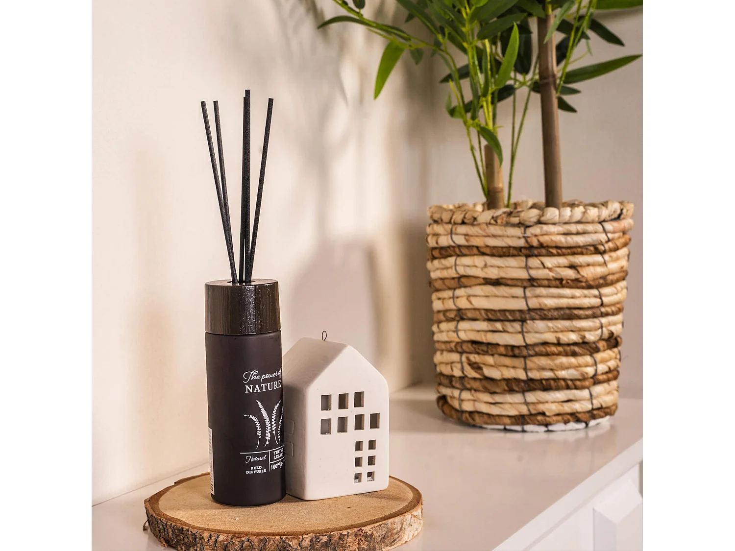 Difusor de Fragrância para Casa com 6 Varetas de Aroma Folhas Coloridas Decoração para Casa