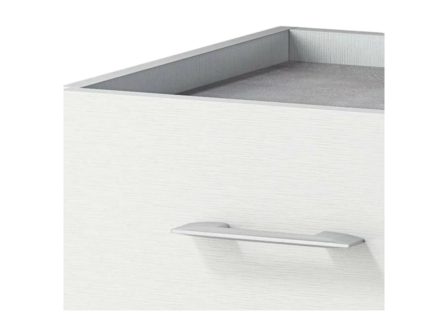 Commode Dmagli, commode à 4 tiroirs pour la chambre, bureau polyvalent ou meuble d'étude, 60x41h87 cm, blanc