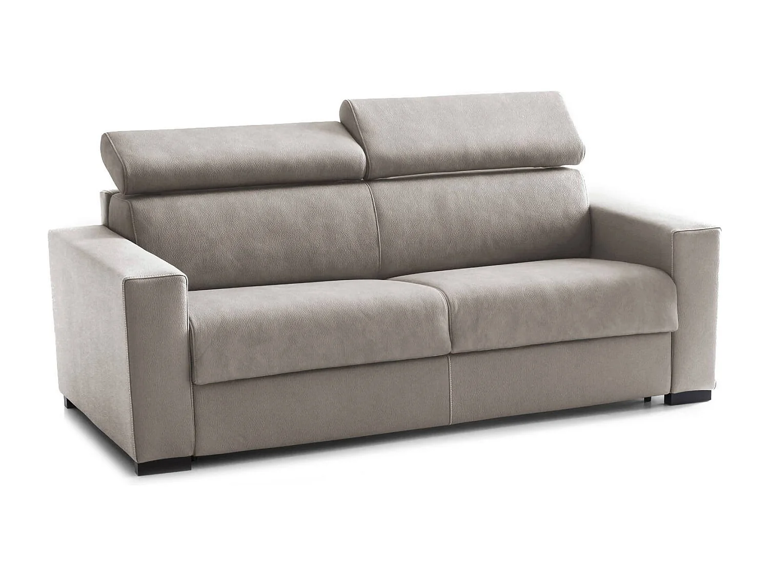 Canapé lit 2 places Daanda Gris tourterelle 200x95h85 cm